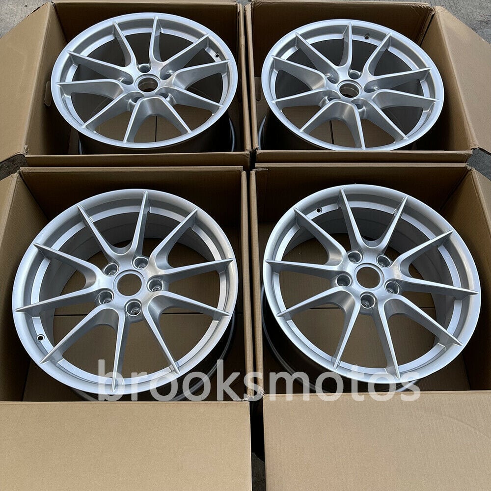樂天商城 - 20インチ シルバースタイルホイールポルシェ 911 カレラ 4 4 Sターガ 4 セリーワイドボディ BRN-1570