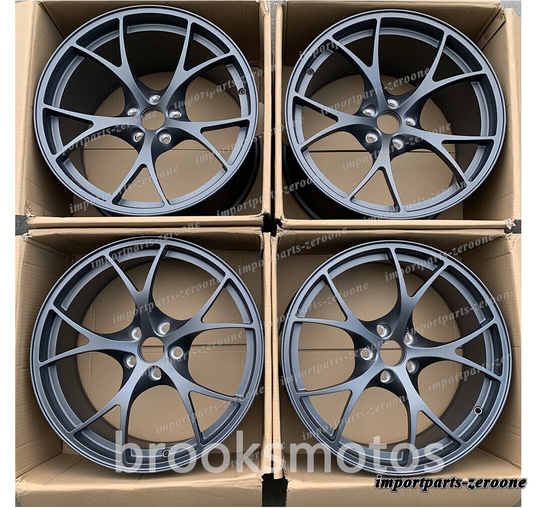 樂天商城 - アルファロメオジュリア 19インチ 鍛造ホイール 19x9 サテンガンメタル 4 個セット　鍛造-BRN-12015★