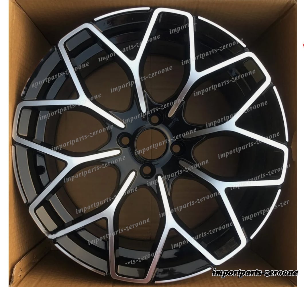樂天商城 - 17インチ 17X6.0 B STYLE ブラック ホイールセット スマート TWO 4X100 オフセット+37 　鋳造-BRN-1021-2★