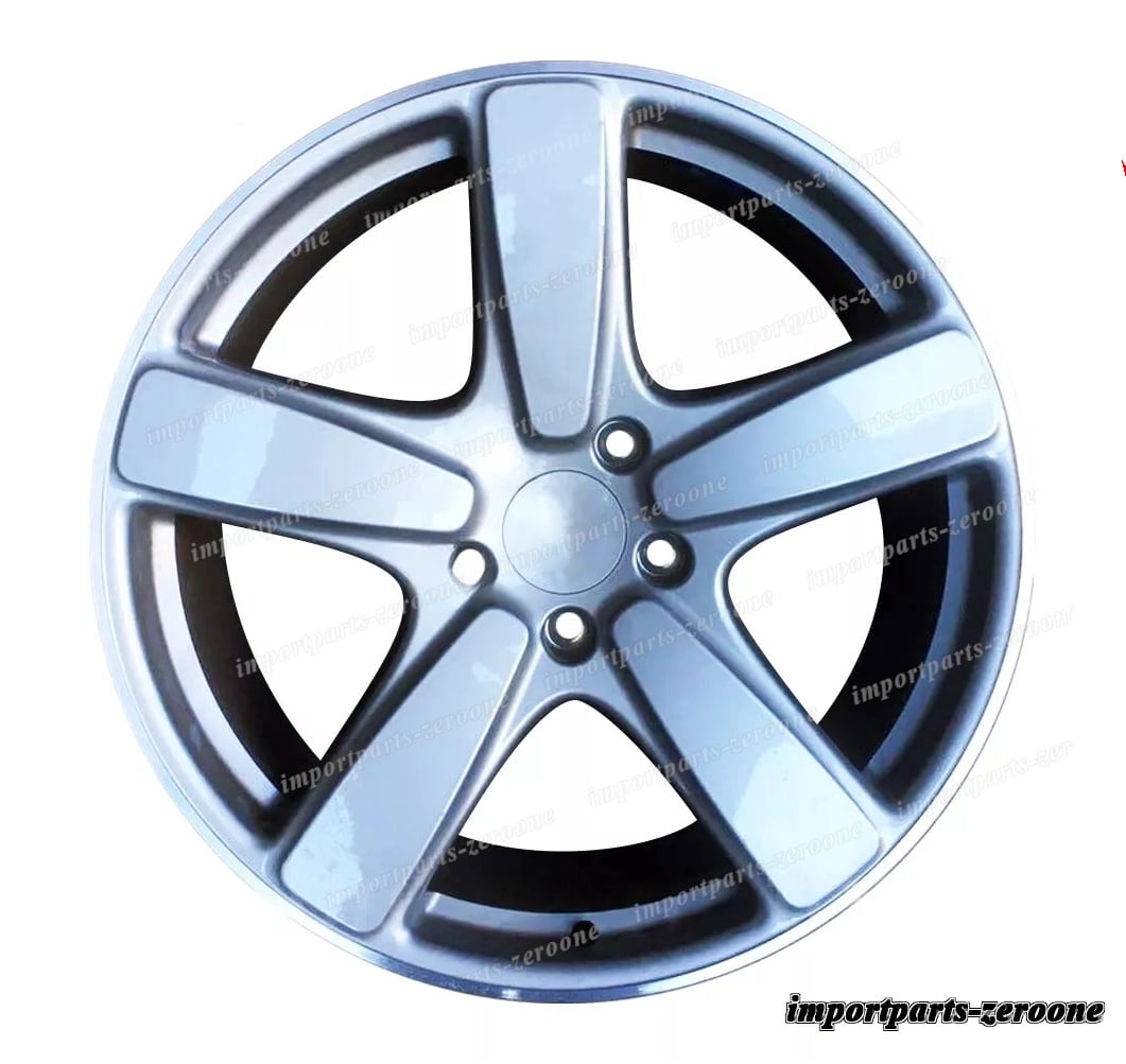 2003-2016 ポルシェ カイエン 21x10 21インチ クラシック 5 スポーク シルバー ホイール 　-BRN-12581　鍛造　★
