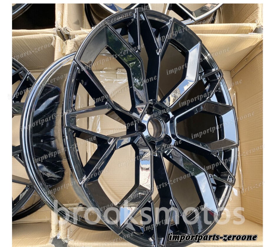 21インチ　グロスブラック　ホイール　ポルシェ　マカン　 21X9 21X10.5　4本セット　鍛造-BRN-11416-2★