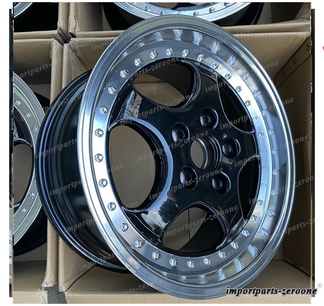 18インチ　クラシックワイドポリッシングブラックスタイル　1ピース　ホイール　4本セット　ポルシェ 911 964　18X8 18X9.5　鍛造　-BRN★