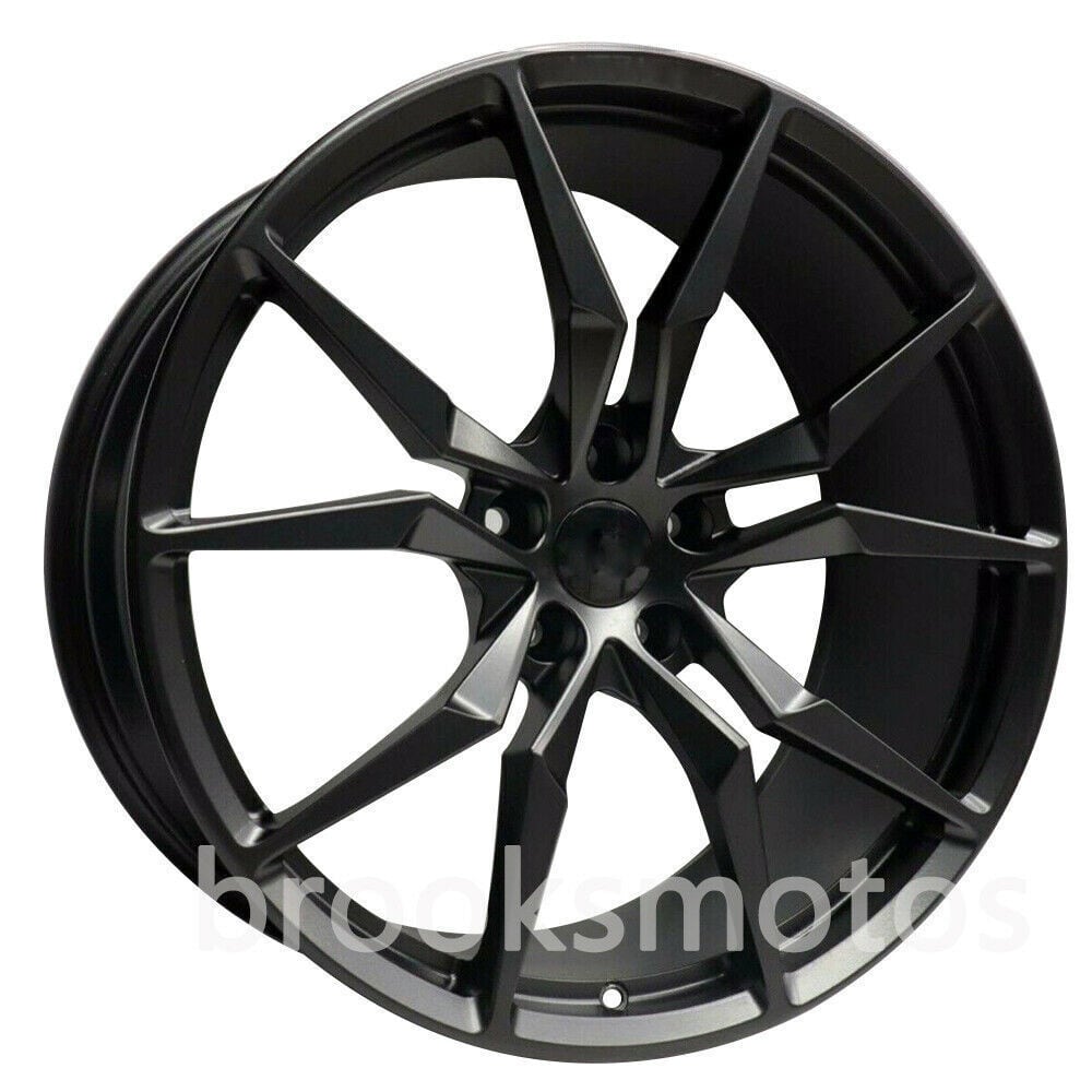 樂天商城 - 20インチ サテンブラック フルスタイルホイール リム 20X10.5 オフセット 15 5X112 66.5 4 個セット　-DFO-2015　-　鍛造　★