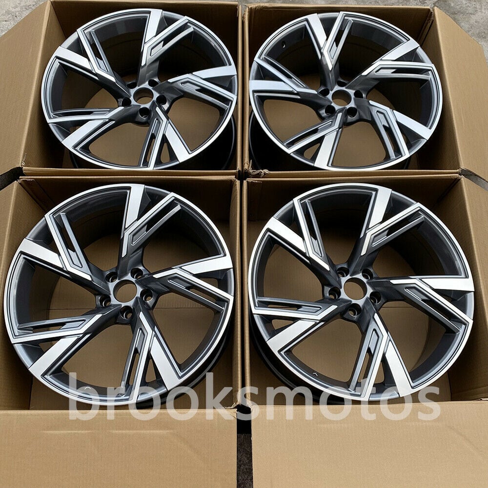 アウディ C7 RS6 RS7 22インチ グレースタイル ホイール 22X9.5 オフセット 25本入り 4本入り BRN-1400