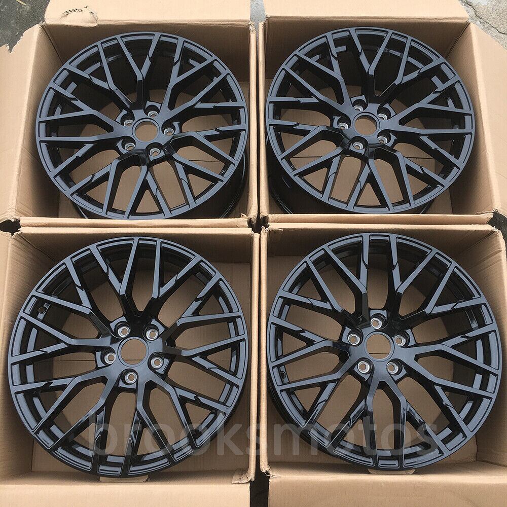 樂天商城 - 22インチ グロスブラックスタイルホイールアウディ C7 S7 D4 D5 A8 S8 22X9.5 オフセット 30 BRN-1355