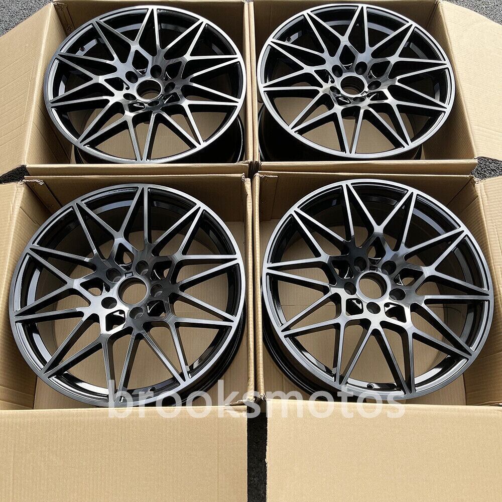 BMW M2 F87 M3 F80 M4 F82 83 20X8.5 20X10 666 20インチ ブラックスタイルホイール BRN-1337