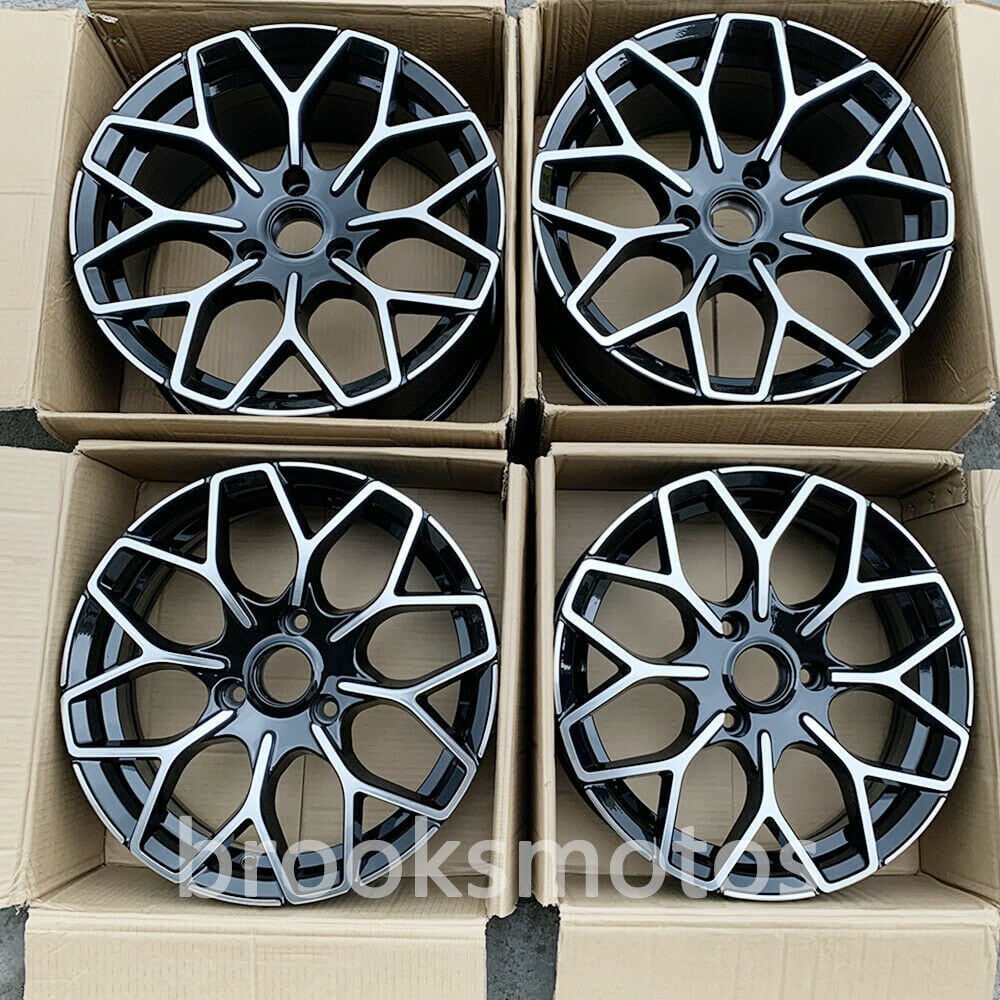 樂天商城 - 16X6 17X7 ステージ B スタイル ブラック ホイール スマートフォートウ 3X112 BRN-1121