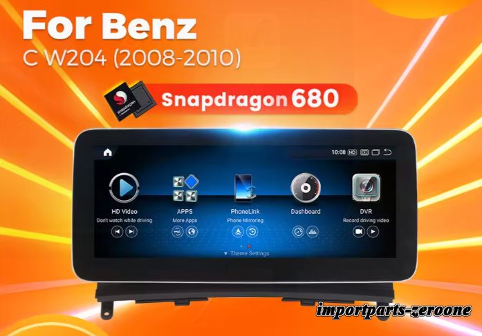 メルセデス・ベンツC W204 (2008-2010) アンドロイドナビ10.25インチ NTG4.0 -RA-1321