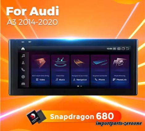 アウディA3 2014-2020 アンドロイドナビ12.5インチ 6G -RA-1343
