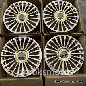 22インチ クローム ゴールド M スタイル ホイール キャデラック STS Seville 22x9 オフセット15 LI-1129
