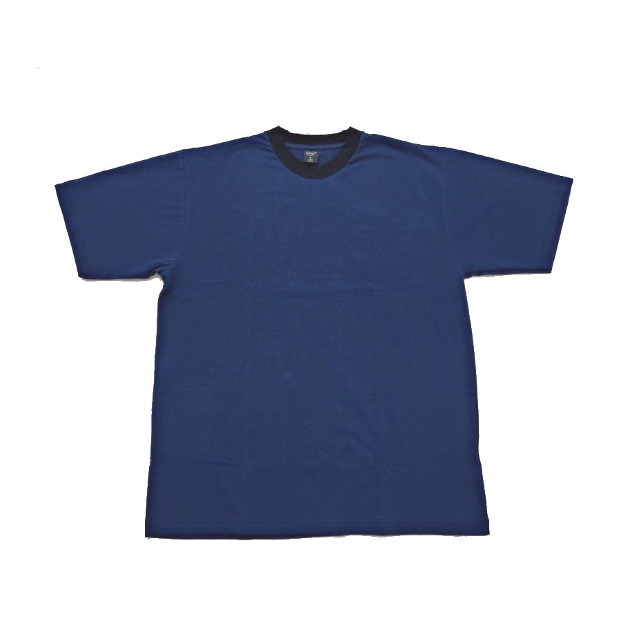 GICIPI ( ジチピ ) CEFALO（チェファロ) / リラックスフィット リンガーTシャツ / ネイビー×ブラック / MADE IN ITALY