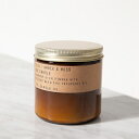 P.F.Candle PFキャンドル ナチュラル・キャンドル AMBER & MOSS(アンバー&モス)大容量 Lサイズ (12.5.oz Soy Wax Candle) Made in USA