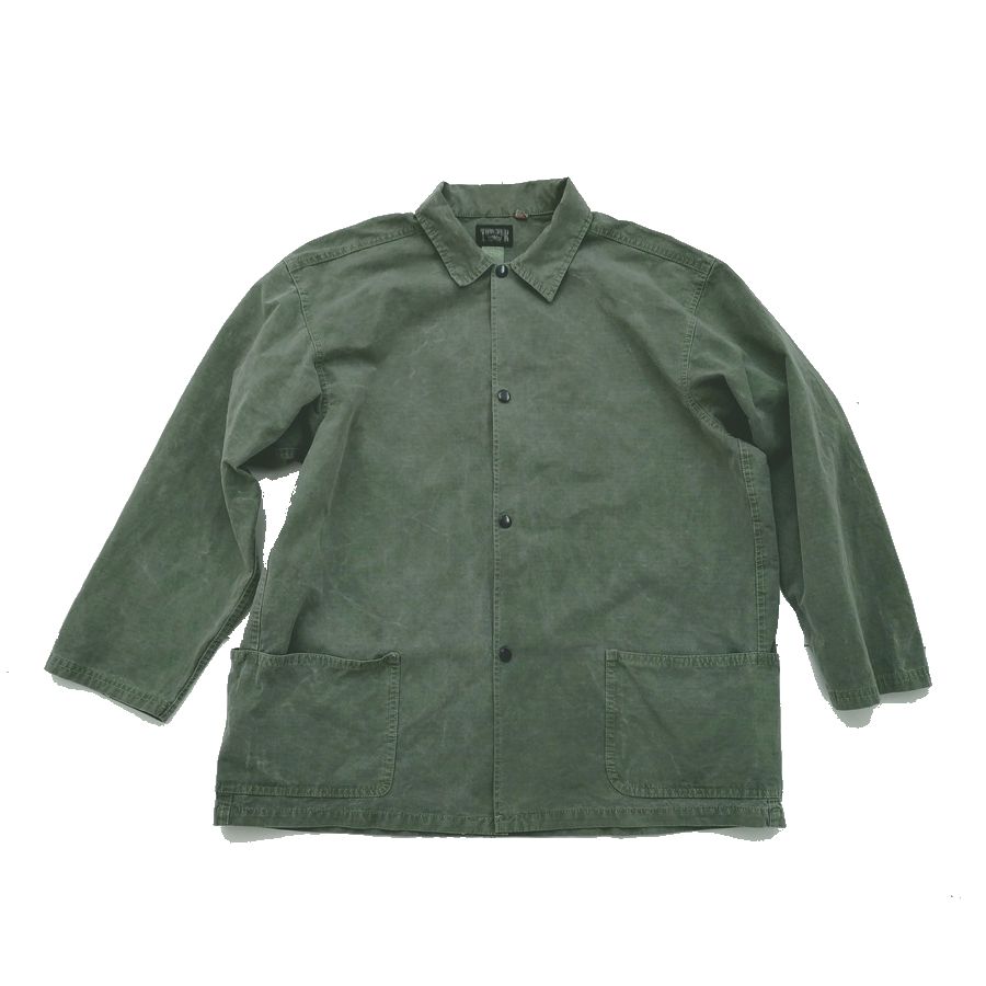 乐天商城 - TOUGHER(タファー）NOB HILL JACKET（ノブヒルジャケット）コーチジャケット OLIVE(オリーブ） XL / MADE IN USA【USED】