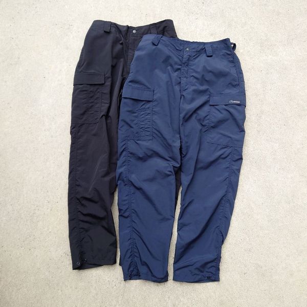 MOCEAN SUPPLEX NYLON CARGO PANTS　モーシャン サプレックスナイロンカーゴパンツ ・ポリスネイビー ・ブラック、 S M L USA製