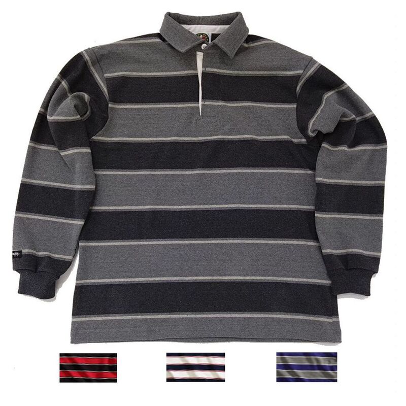 BARBARIAN バーバリアン ラガーシャツ ラグビージャージ RUGBY ラグビー -SOHO STRIPE ソーホーストライプ 4color NAVY BLACK GREEN 4size S M L XL CLASSIC FIT カナダサイズスペック -カナダ…