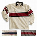 BARBARIAN（バーバリアン）ラガーシャツ ラグビージャージ RUGBY（ラグビー）-ACADIA STRIPE (アカディア ストライプ） 3color、4size（S,M.L,XL) CLASSIC FIT カナダサイズスペック -カナダ製 Made in Canda