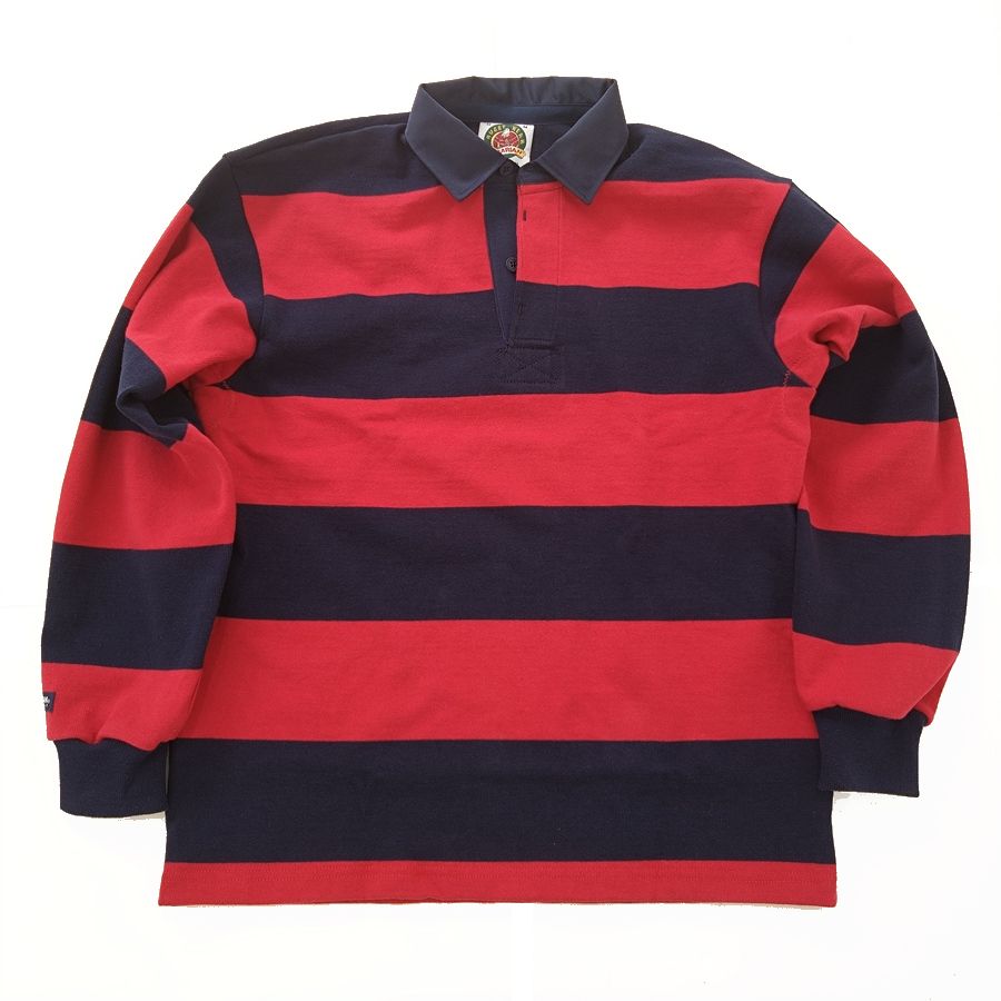 BARBARIAN バーバリアン ラガーシャツ ラグビージャージ RUGBY ラグビー -4 Inch Stripe / 4size S M L XL CLASSIC FIT カナダサイズスペック -カナダ製 Made in Canada