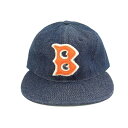 COOPERSTOWN BALL CAP ( クーパーズタウン ボールキャップ ) 1948 BIRMINGHAM BARONS ( 1948 バーミンガムバロンズ ) デニムハードバイザー / Fitted (フィット ) 7 1/4、7 1/8 / MADE IN USA（ アメリカ製 ）