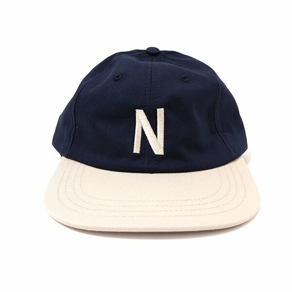 COOPERSTOWN BALL CAP( クーパーズタウン ボールキャップ )NEWARK BEARS 1927 ( ニューアークベアーズ1927 ) BASEBALL CAP ( ベースボールキャップ )コットンハードバイザー / ネイビー × ストーン / Dリング / 3inch / 別注 / Made IN USA ( アメリカ製 )