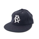 COOPERSTOWN BALL CAP（ クーパーズタウン ボールキャップ ） 1927 BROOKLYN ROYAL GIANTS （ 1927 ブルックリン ロイヤル ジャイアンツ ） ウールフランネル エラスティック / 3インチソフト / NAVY（ ネイビー ） / 別注 / MADE IN USA（ アメリカ製 ）