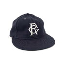 COOPERSTOWN BALL CAP（ クーパーズタウン ボールキャップ ） 1927 BROOKLYN ROYAL GIANTS （ 1927 ブルックリン ロイヤル ジャイアンツ ） ウールフランネル エラスティック / 3インチソフト / NAVY（ ネイビー ） / 別注 / MADE IN USA（ アメリカ製 ）