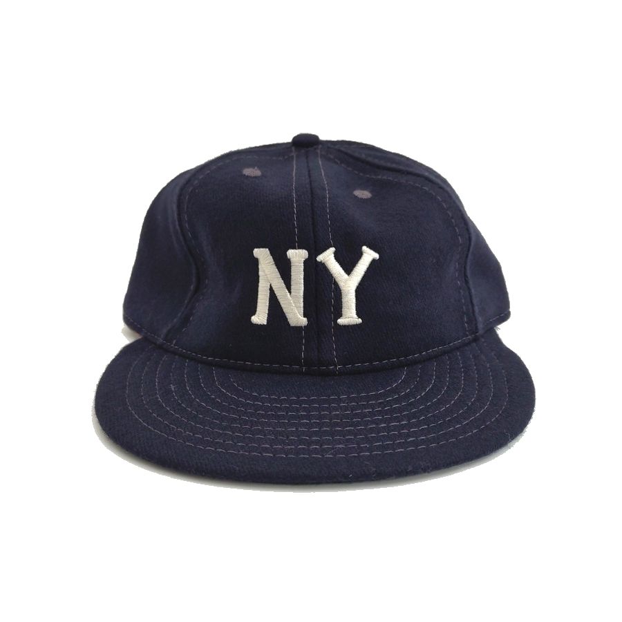 乐天商城 - COOPERSTOWN BALL CAP（ クーパーズタウン ボールキャップ ) 1936 NEWYORK BLACK YANKEES (1936ニューヨークブラックヤンキース) ウールフランネル / エラスティック(58～60cm / 3インチソフト / NAVY(ネイビー） / 別注 / MADE IN USA（ アメリカ製 ）