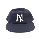 COOPERSTOWN BALL CAP (クーパーズタウン ボールキャップ )1935 NEWYORK BLACK YANKEES ( 1935 ニューヨークブラックヤンキース ) BASEBALL CAP ( ベースボールキャップ ) ウールサージ / レザーストラップ / Navy ( ネイビー ) MADE IN USA ( アメリカ製 )