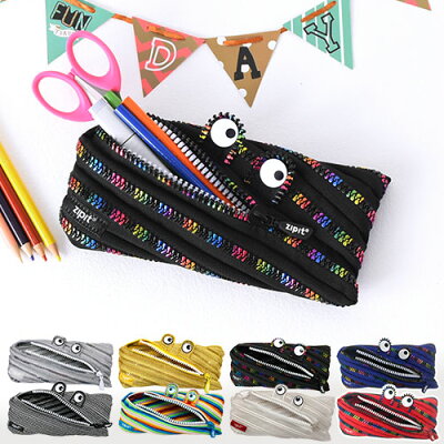 ペンケース/ポーチ zipit(ジップイット) MONSTER POUCH モンスターポーチ セレブリティ ペンケース 筆箱 ペンポーチ◆メール便配送◆