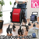 シルバーカー exicart　エキシカート おしゃれ 座れる 散歩 買い物 歩行補助 手押し車 ショッピングカー 大容量 大型タイヤ キャリーカート SGマーク 【メーカー取寄品】