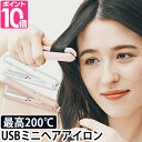 ミニヘアアイロン ヘアアイロン USBスタイリングヘアアイロン ミニ ストレート ヘアーアイロン 前髪 USB 旅行 携帯 ケース かわいい おしゃれ FESTINO フェスティノ