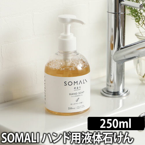 SOMALI そまり ハンドソープ 250ml ハンド用液体石けん 純石鹸 肌にやさしい 敏感肌 赤ちゃん 精油 天然精油 保湿