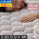 敷きパッド 【豪華特典付き】 冬 あったか シングル セミダブル ダブル クイーン キング ワイドキング グランフェンわた入り 秋冬用 敷パッド 敷きパット 敷き毛布 ベッドパッド パットシーツ ふわふわ 洗える おしゃれ 人をとりこにする mofua 1年保証