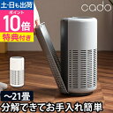 空気清浄機 【交換用フィルターの特典付き】 cado カドー LEAF250 リーフ250 AP-B250 空気清浄器 花粉 コンパクト フィルター 埃 小型 ...
