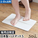 ソイル ジェム バスマット 吸水 バスマット Sサイズ アスベスト不使用 珪藻土バスマット 珪藻土マット マット 足拭きマット 足ふきマット お風呂マット珪藻土 ひる石 速乾 吸収 乾燥 国産 日本製 小さめ ミニ さらさら おしゃれ バスグッズ soil GEM