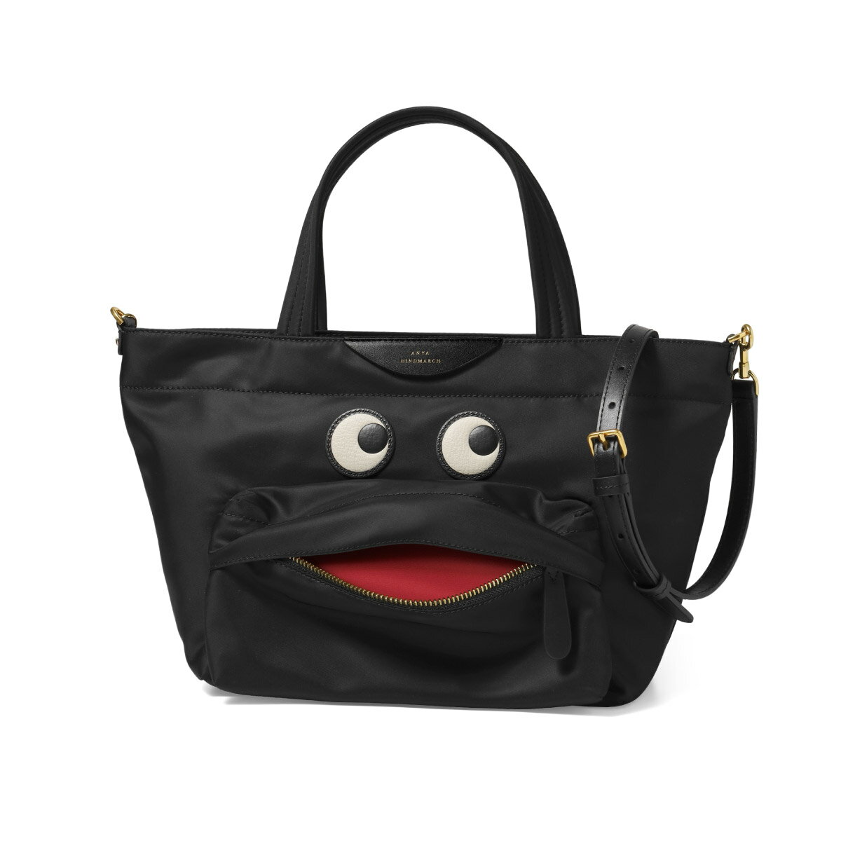 アニヤ ハインドマーチ ANYA HINDMARCH トートバッグ レディース 5050925 152952 ショルダー付 バッグ ミニ EYES アイズ BLACK ブラック