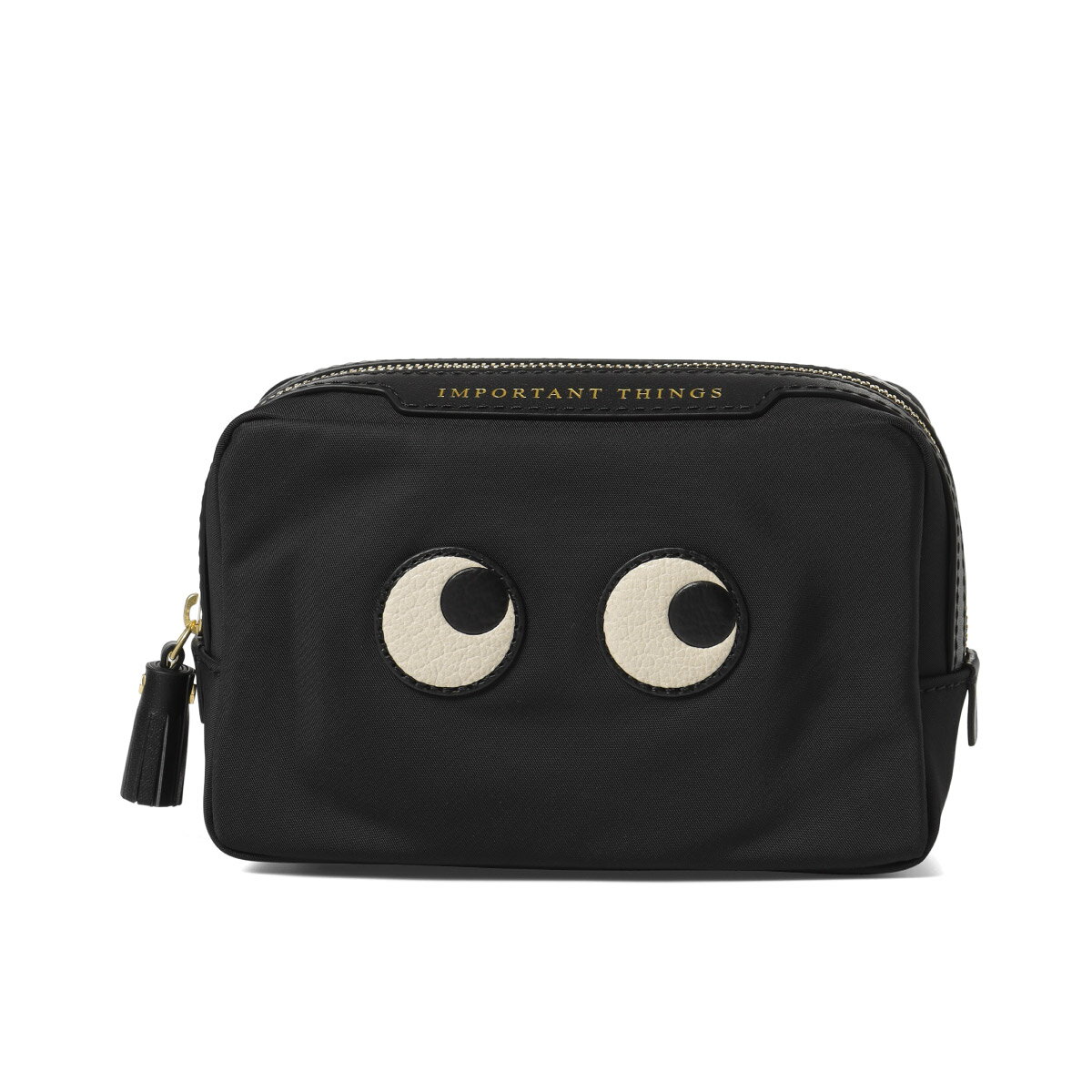 アニヤ ハインドマーチ ANYA HINDMARCH ポーチ レディース 5050925 164962 IMPORTANT THINGS EYES インポータント シングス アイズ BLACK ブラック