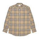 バーバリー BURBERRY シャツ メンズ 8055492 長袖シャツ TRUFFLE IP CHECK ベージュ