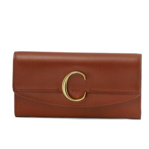 クロエ CHLOE 財布 レディース CHC19SP055 A37 27S 二つ折り長財布 CHLOE C クロエ シー SEPIA BROWN ブラウン