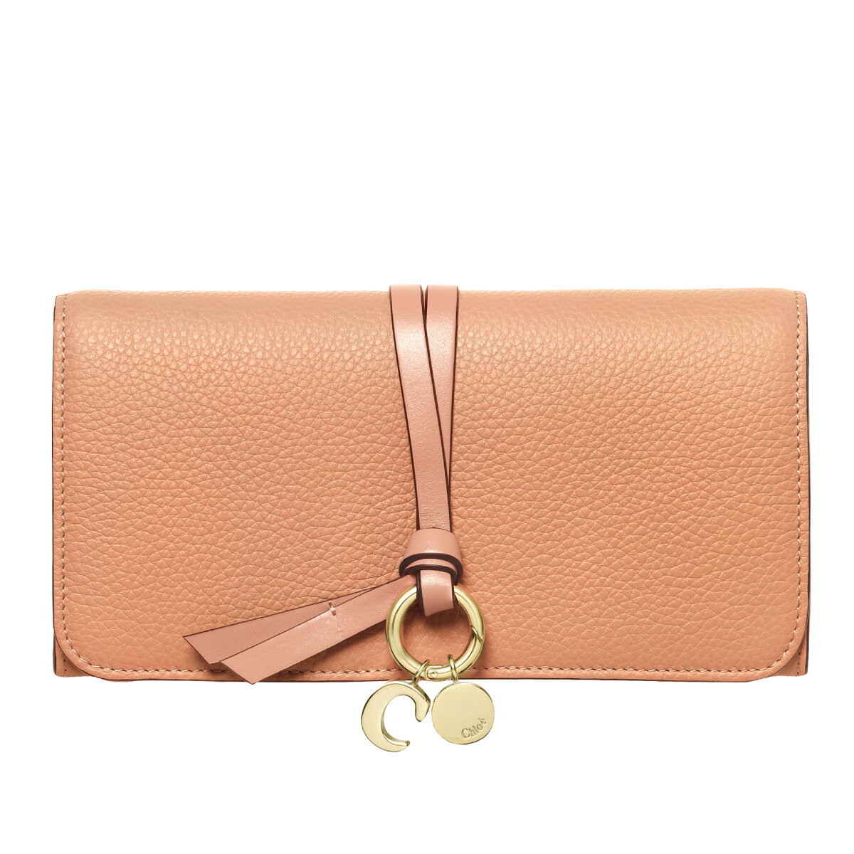 クロエ CHLOE 二つ折り長財布 レディース CHC21WP942 F57 6T5 財布 ALPHABET アルファベット TERRACOTTA PINK ピンク