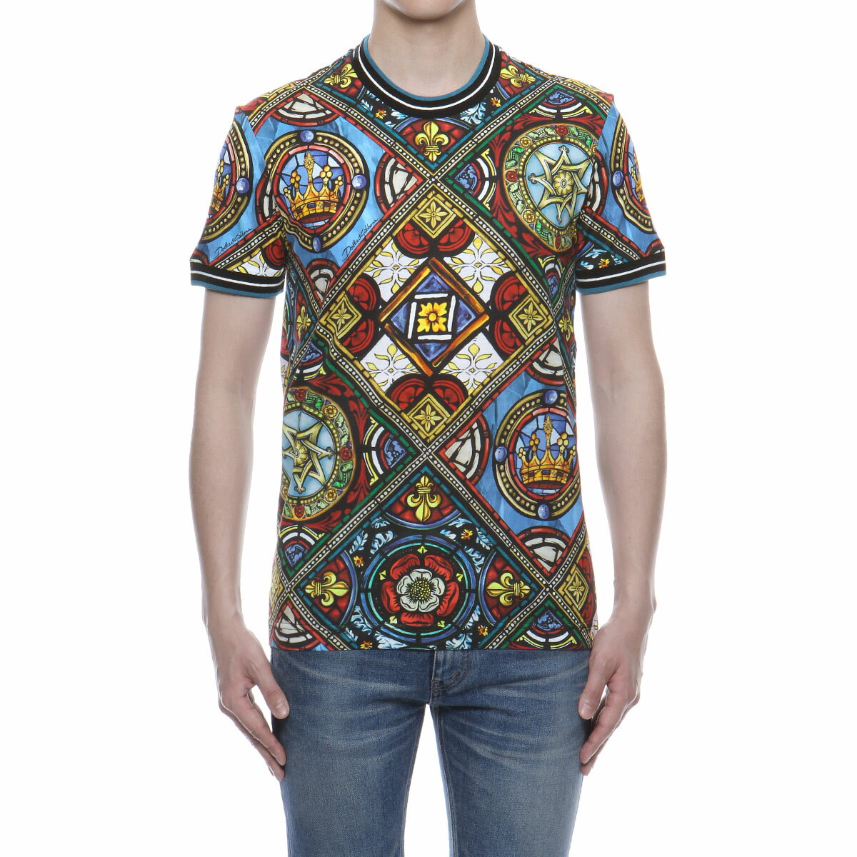 ドルチェアンドガッバーナ DOLCE&GABBANA Tシャツ メンズ G8KC0T FS7TU HH95C 半袖Tシャツ MULTICOLOR マルチカラー