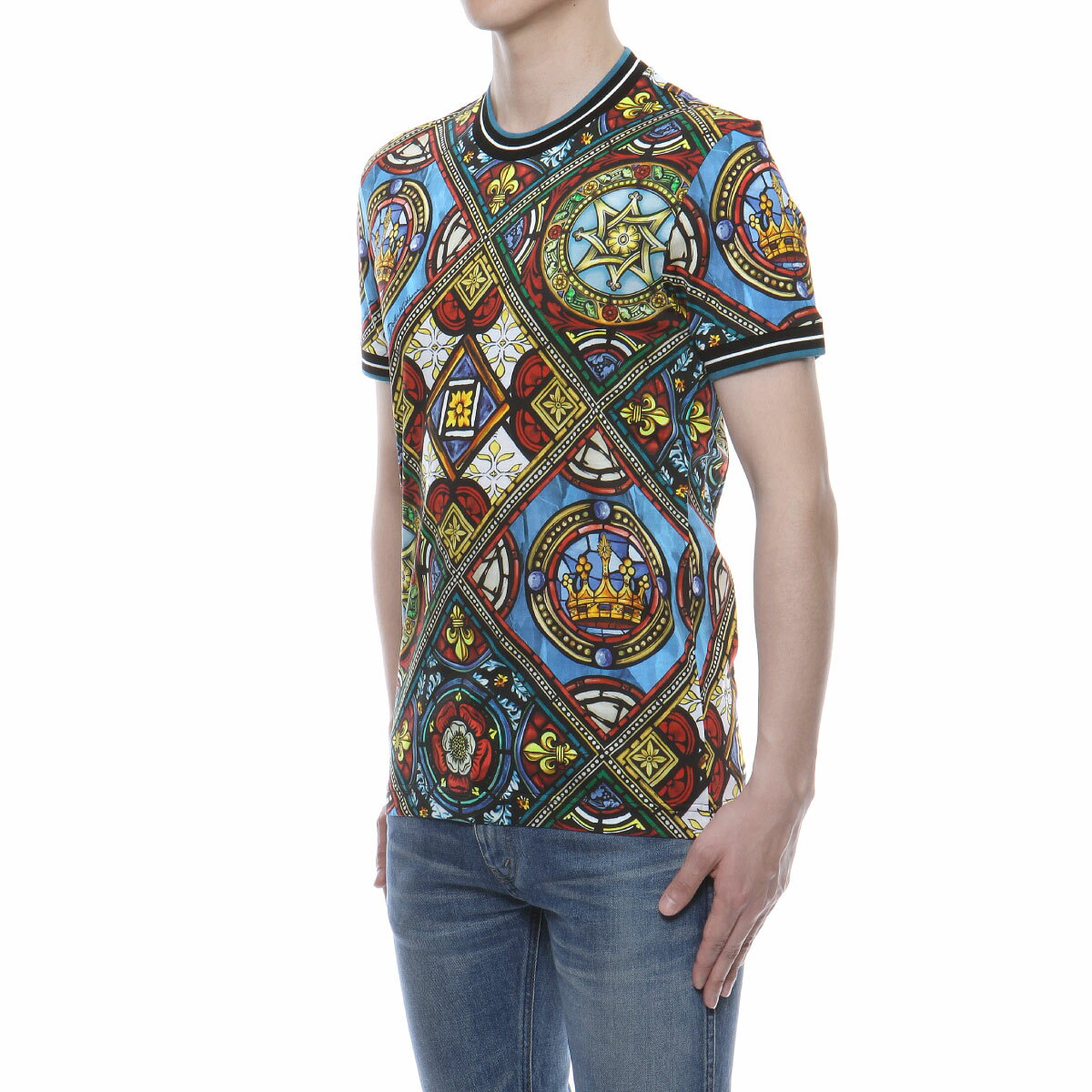 ドルチェアンドガッバーナ DOLCE&GABBANA Tシャツ メンズ G8KC0T FS7TU HH95C 半袖Tシャツ MULTICOLOR マルチカラー