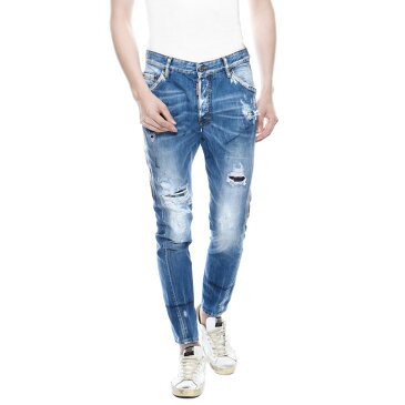 ディースクエアード DSQUARED 2 パンツ メンズ S74LB0359 S30309 470 クラッシュ&リメイク加工 ジーンズ CLASSIC KENNY TWIST クラシック ケニー ツイスト BLUE ブルー