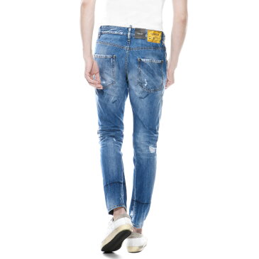 ディースクエアード DSQUARED 2 パンツ メンズ S74LB0359 S30309 470 クラッシュ&リメイク加工 ジーンズ CLASSIC KENNY TWIST クラシック ケニー ツイスト BLUE ブルー