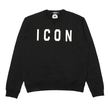 ディースクエアード DSQUARED 2 スウェット メンズ S74GU0281 S25030 970 長袖スウェット ICON アイコン BLACK ブラック