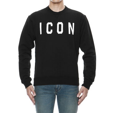 ディースクエアード DSQUARED 2 スウェット メンズ S74GU0281 S25030 970 長袖スウェット ICON アイコン BLACK ブラック