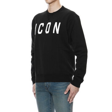 ディースクエアード DSQUARED 2 スウェット メンズ S74GU0281 S25030 970 長袖スウェット ICON アイコン BLACK ブラック