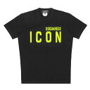 ディースクエアード DSQUARED 2 半袖Tシャツ メンズ S79GC0068 S23009 998 ICON アイコン BLACK ブラック