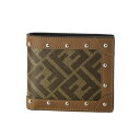 フェンディ FENDI 財布 メンズ 7M0169 A8V3 F18AT 二つ折り財布 MOG.PANNA+CUOIO+P ブラウン