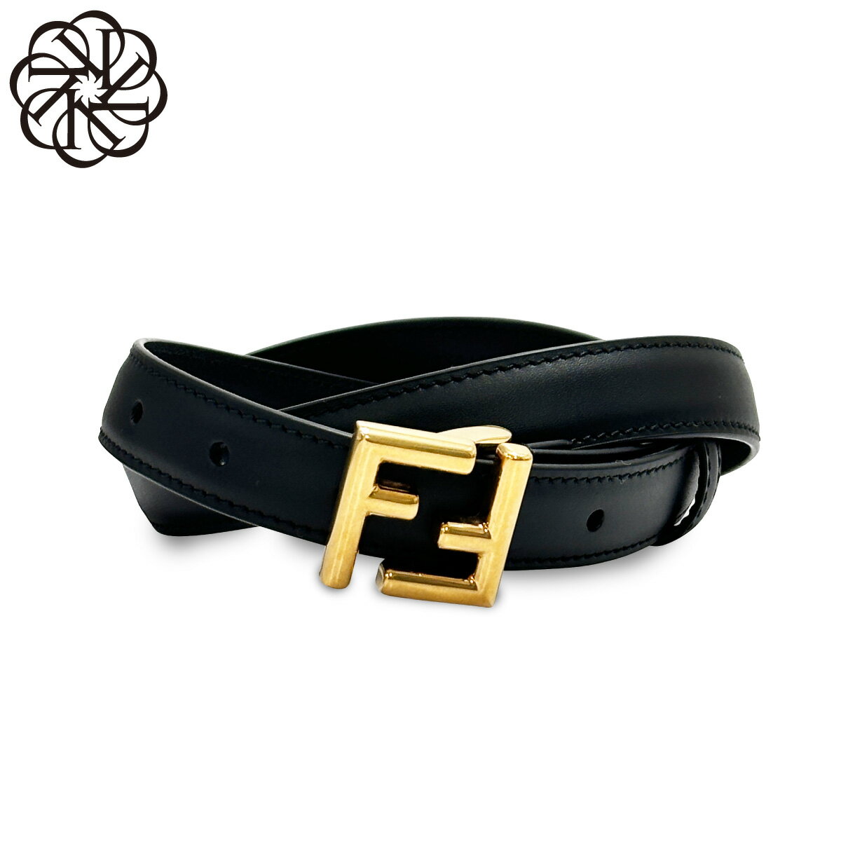 Rakuten - フェンディ FENDI ベルト レディース 8C0648 AAIW F04TX BLACK+BURATTATO GOLD ブラック