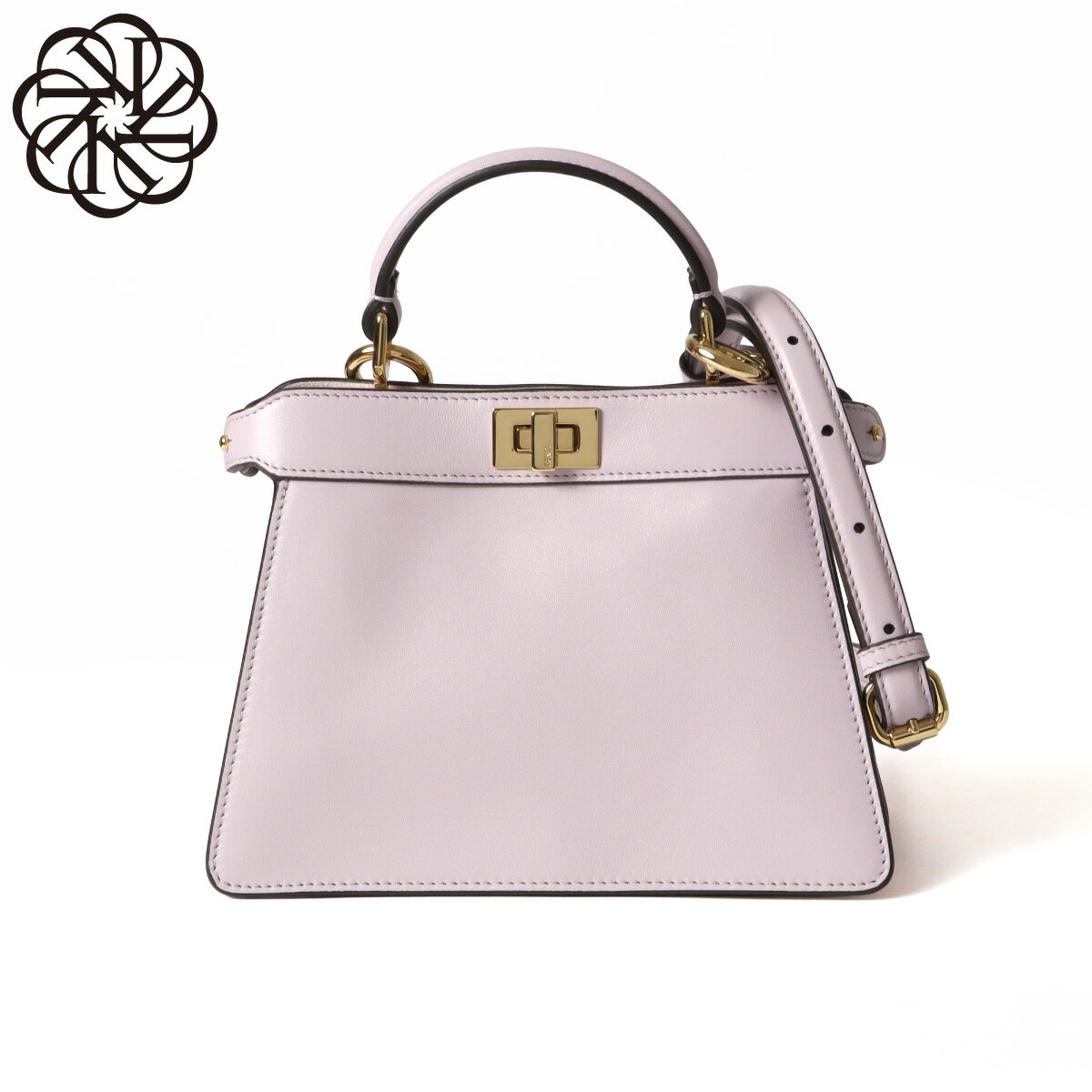 Rakuten - フェンディ FENDI ショルダー付 ハンドバッグ レディース 8BN335 AWQ0 F1BZE PEEKABOO ISEEU PETITE ピーカブー アイシーユー プチ ANEMONE+SOFT GOLD パープル